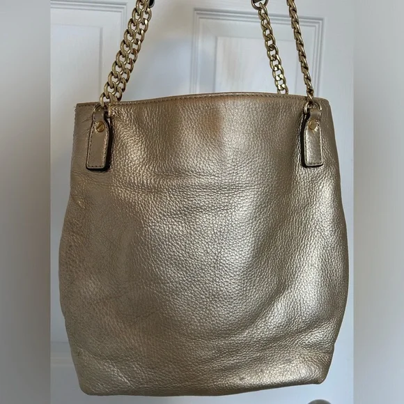 Michael Kors Gold Jet Set Chain messenger crossbody shoulder satchel - Picture 15 of 15